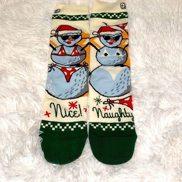 Boo Socki Snowman Socks 2 Pack Features Cool Festive Graphics Throughout - Picture 4 of 10